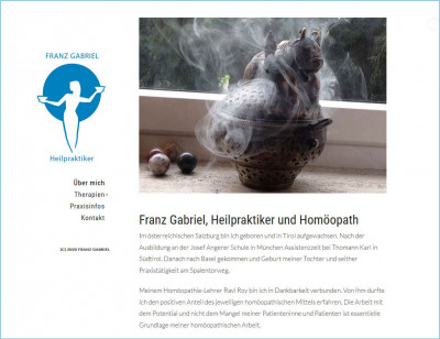 Franz Gabriel, Heilpraktiker und Homöopath