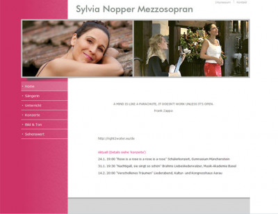 Sylvia Nopper, Sängerin